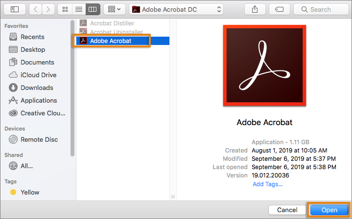 adobe applications manager uninstall osx
